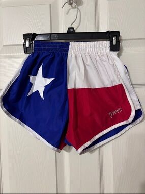 Tyrer’s Women’s Athletic Shorts - Blue, White & Red